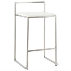 Hvid barstol - kan stables - METO 