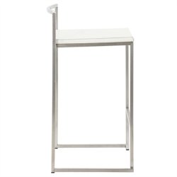 Hvid barstol - kan stables - METO 