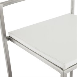 Hvid barstol - kan stables - METO mini 