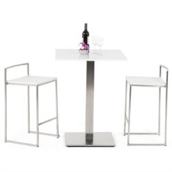 Hvid barstol - kan stables - METO mini 