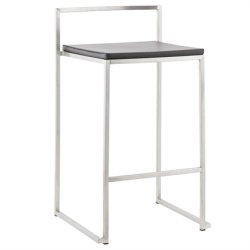 Sort barstol - kan stables - METO mini 