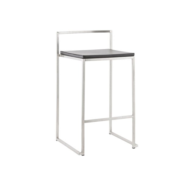 Sort barstol - kan stables - METO mini 