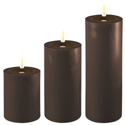 Mokka LED bloklys - : 7,5 cm x 10 cm