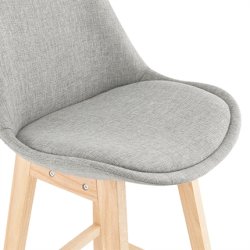 Barstol med grt stof - QOOP 