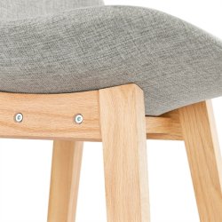 Barstol - grt stof - stel i bg - QOOP MINI 