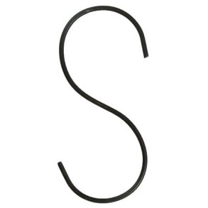 S-krog p 10 cm i sort