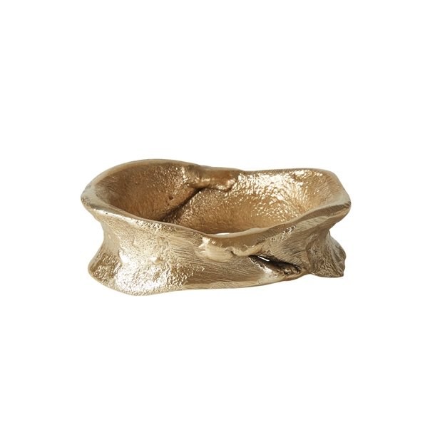 Servietring - rustik i "guld"