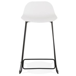 Hvid barstol med sort stel - SLADE MINI 