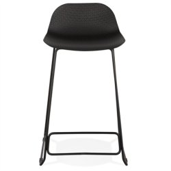 Sort barstol med sort stel - SLADE MINI 