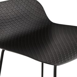 Sort barstol med sort stel - SLADE MINI 