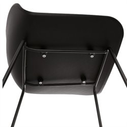 Sort barstol med sort stel - SLADE MINI 