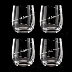 New Pen Tumbler med Swarovski krystaller - 4 stk. 
