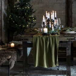 Bnk i genbrugstr med metalstel 