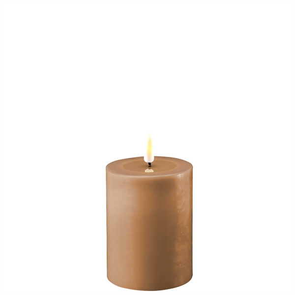 Caramel LED bloklys – Ø: 7,5 cm x 10 cm
