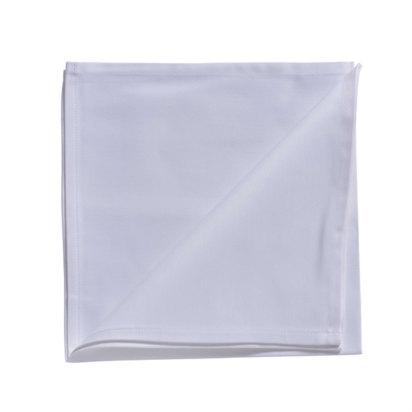 Hvid damask stofserviet – 4 stk. 30 cm x 30 cm