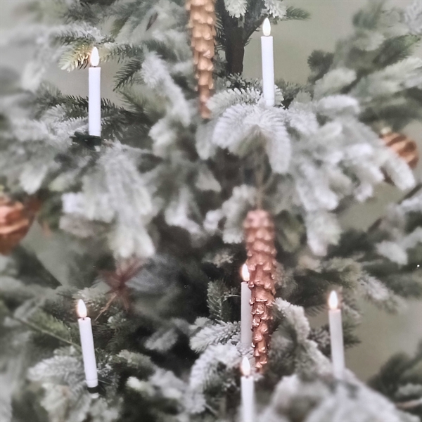 Juletræslys – 6 stk. naturtro LED lys til juletræet