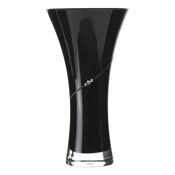 4: Black New Pen Vase med Swarovski krystaller