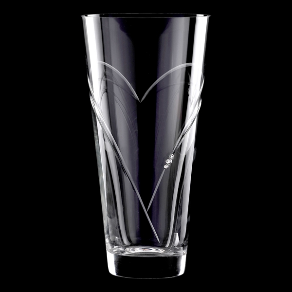 Two Hearts Vase med Swarovski krystaller - 2 stk. (0745114221896)